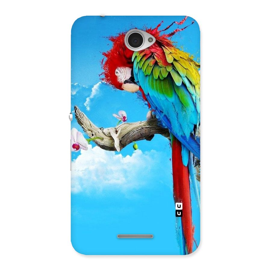 Sky Parrot Back Case for Sony Xperia E4