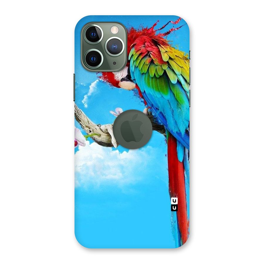Sky Parrot Back Case for iPhone 11 Pro Logo  Cut
