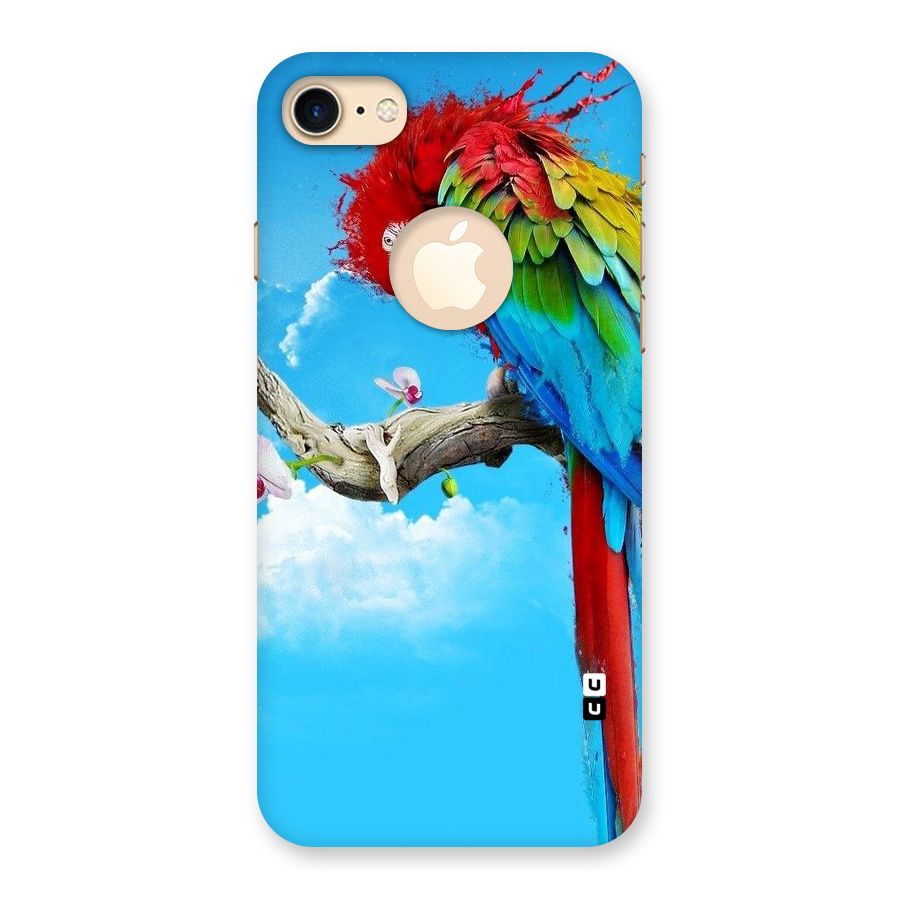 Sky Parrot Back Case for iPhone 7 Logo Cut