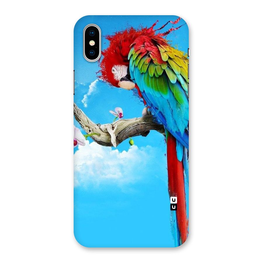 Sky Parrot Back Case for iPhone XS