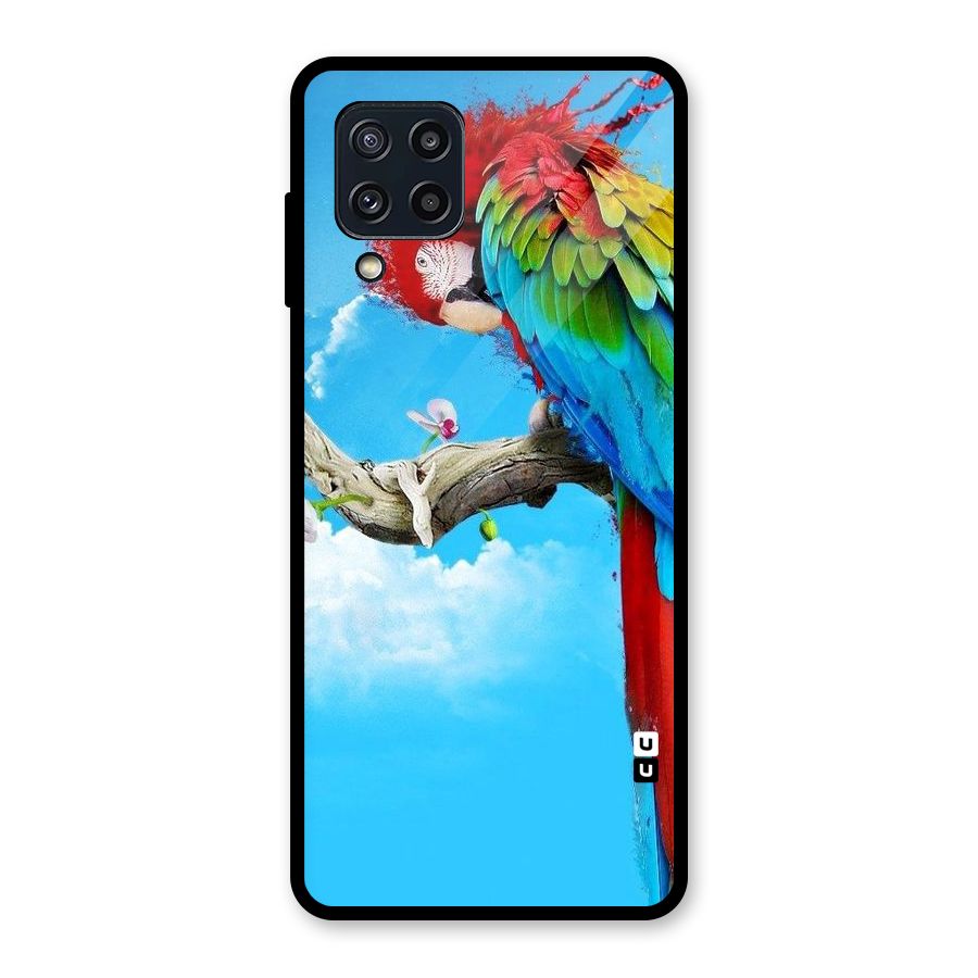 Sky Parrot Glass Back Case for Galaxy M32
