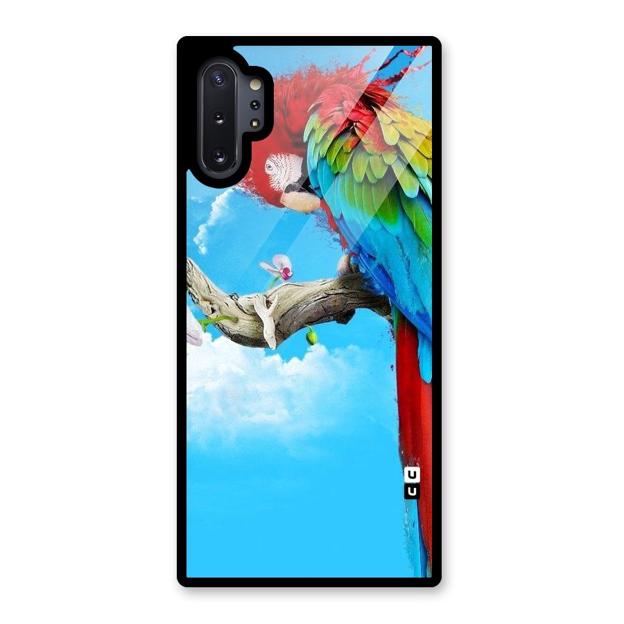 Sky Parrot Glass Back Case for Galaxy Note 10 Plus