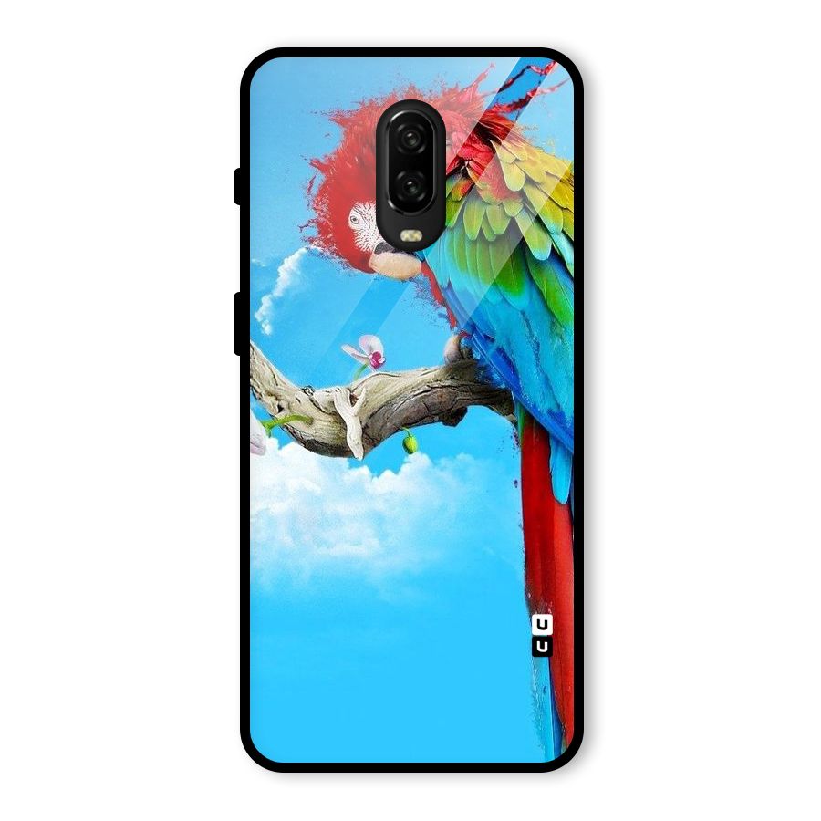 Sky Parrot Glass Back Case for OnePlus 6T