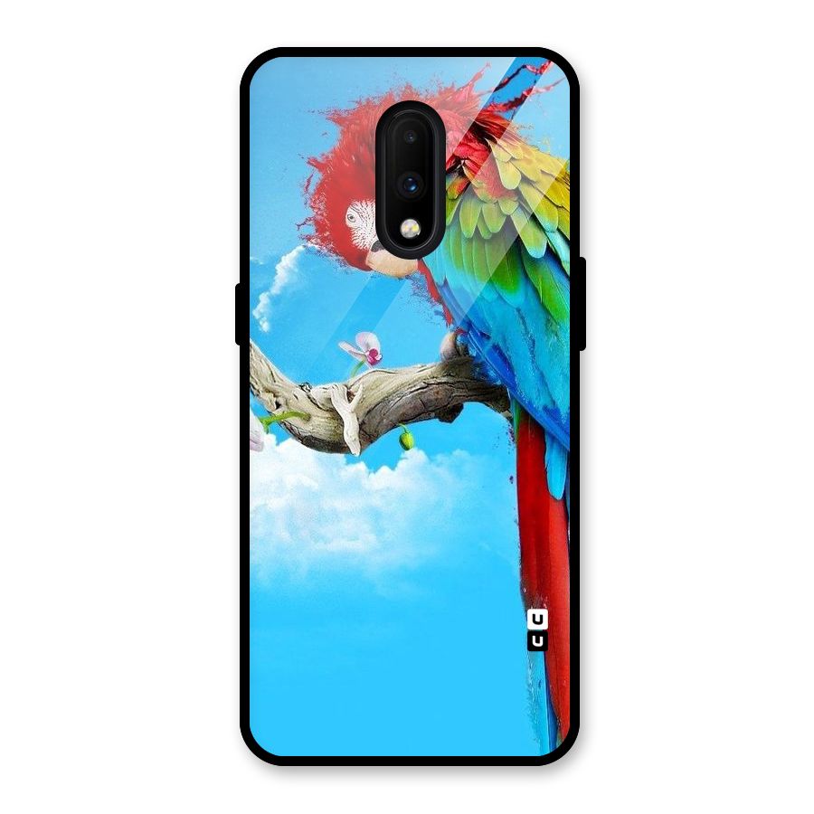 Sky Parrot Glass Back Case for OnePlus 7