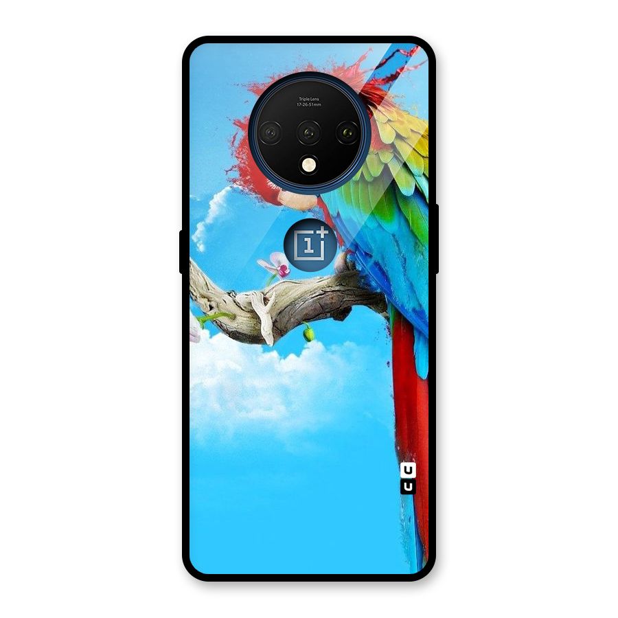 Sky Parrot Glass Back Case for OnePlus 7T
