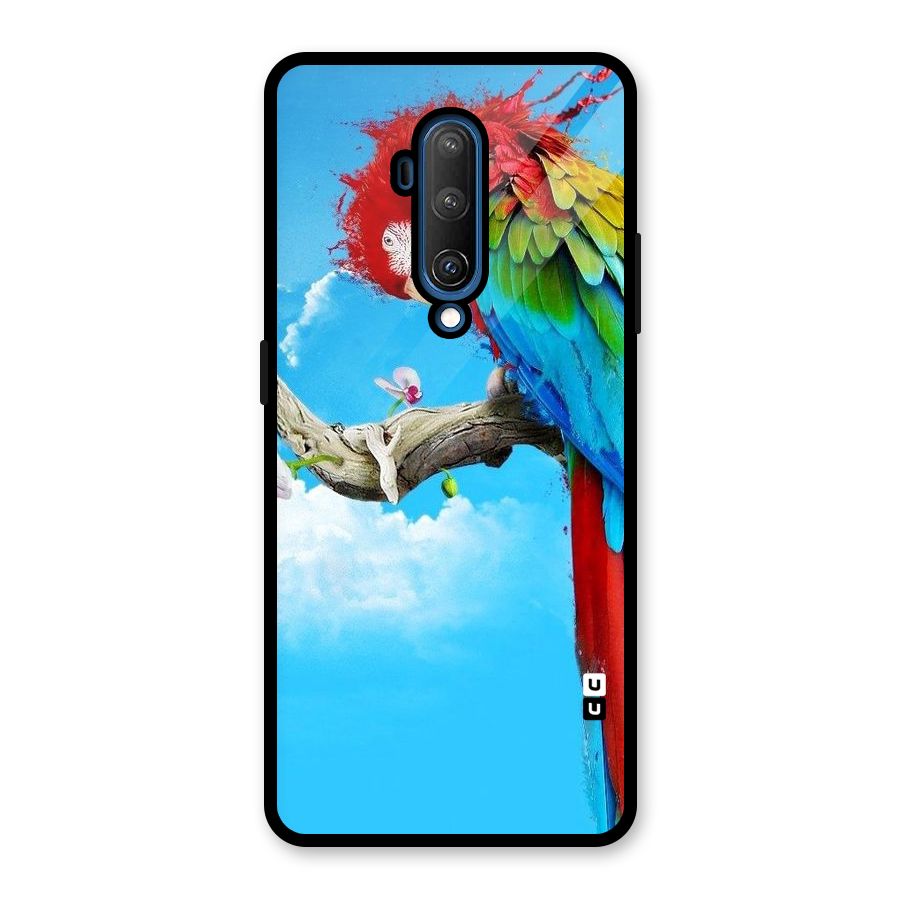 Sky Parrot Glass Back Case for OnePlus 7T Pro