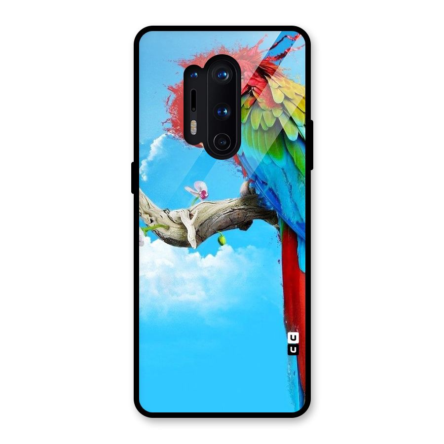 Sky Parrot Glass Back Case for OnePlus 8 Pro