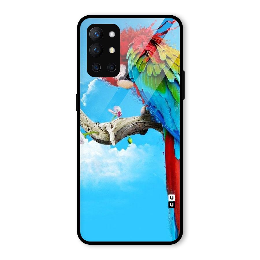 Sky Parrot Glass Back Case for OnePlus 9R