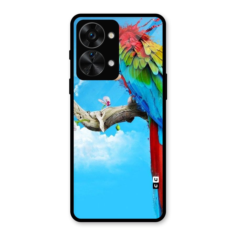 Sky Parrot Glass Back Case for OnePlus Nord 2T