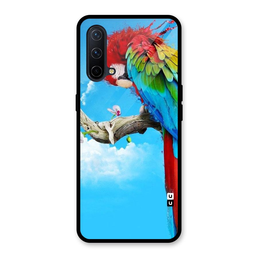 Sky Parrot Glass Back Case for OnePlus Nord CE 5G