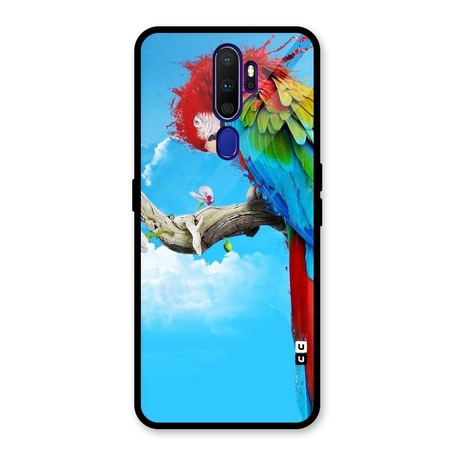 Sky Parrot Glass Back Case for Oppo A9 (2020)