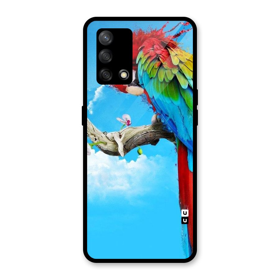 Sky Parrot Glass Back Case for Oppo F19