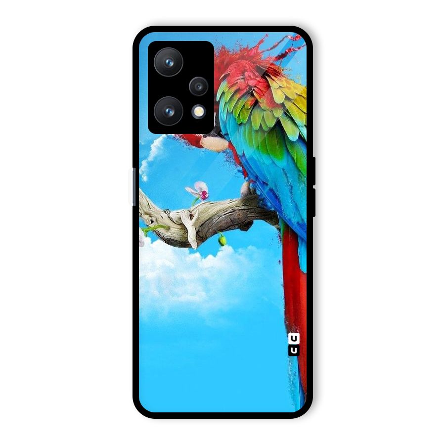 Sky Parrot Glass Back Case for Realme 9 Pro 5G