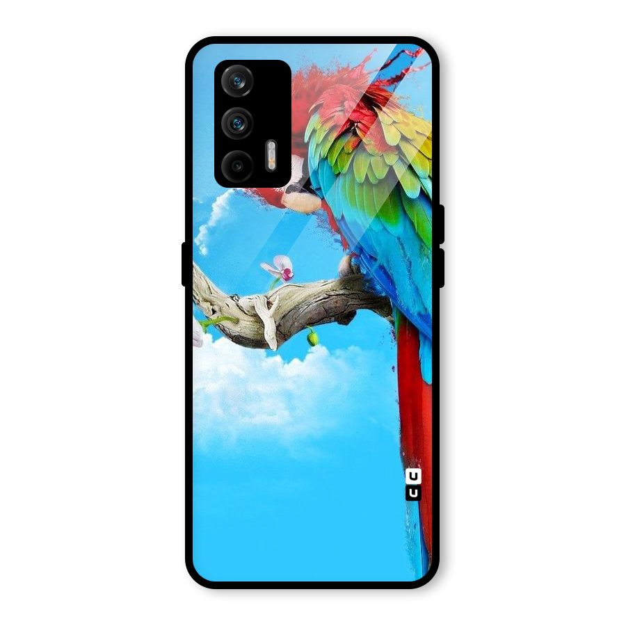Sky Parrot Glass Back Case for Realme GT 5G