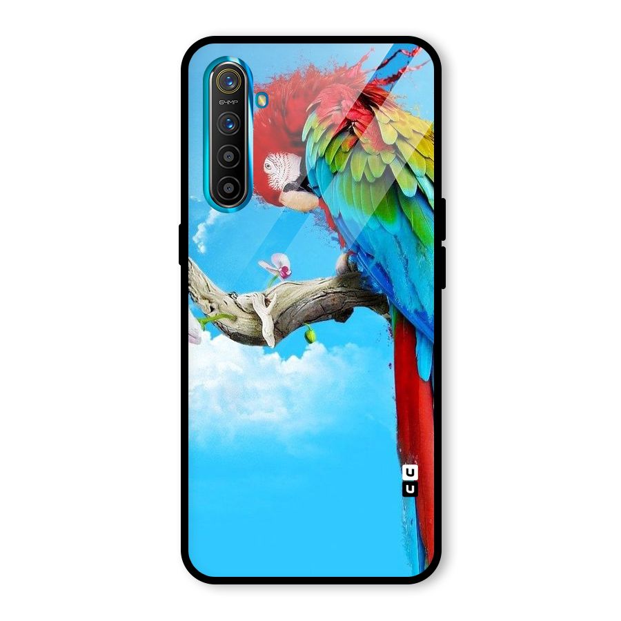 Sky Parrot Glass Back Case for Realme X2