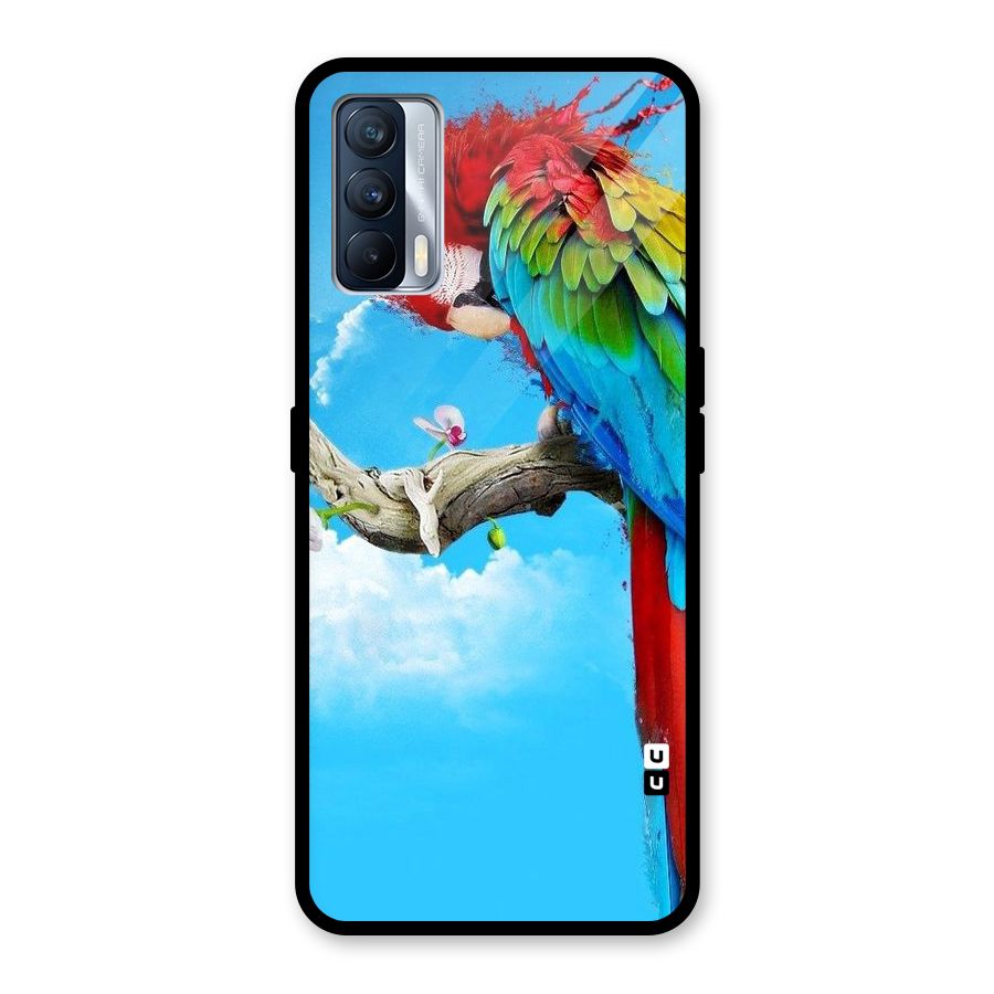 Sky Parrot Glass Back Case for Realme X7