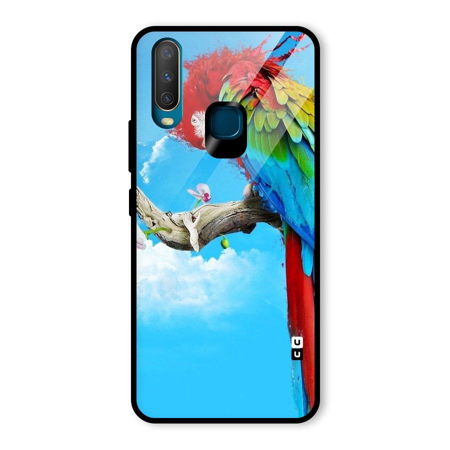 Sky Parrot Glass Back Case for Vivo U10
