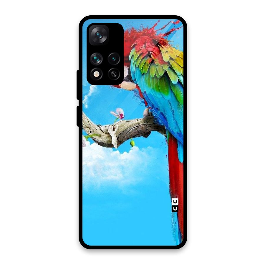 Sky Parrot Glass Back Case for Xiaomi 11i HyperCharge 5G