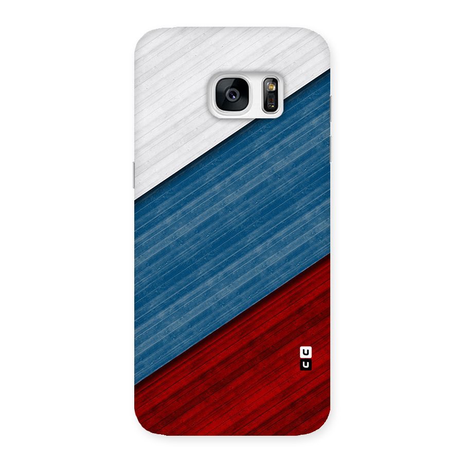 Slant Beautiful Stripe Back Case for Galaxy S7 Edge