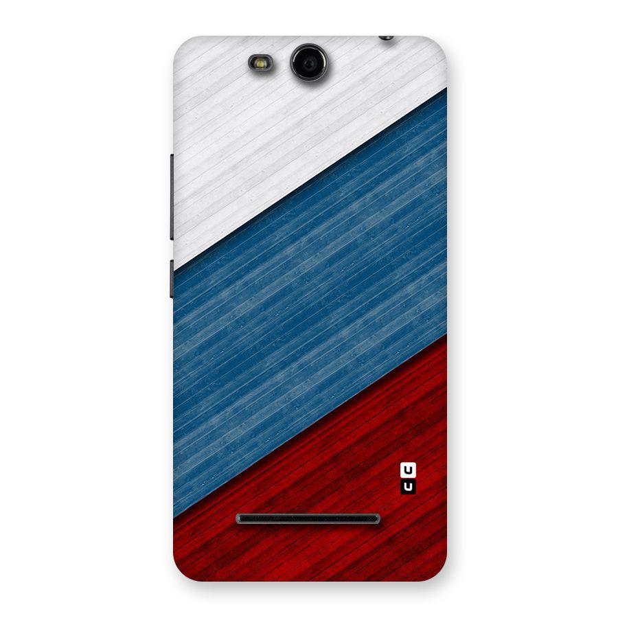 Slant Beautiful Stripe Back Case for Micromax Canvas Juice 3 Q392