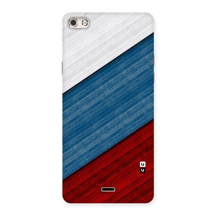 Slant Beautiful Stripe Back Case for Micromax Canvas Silver 5
