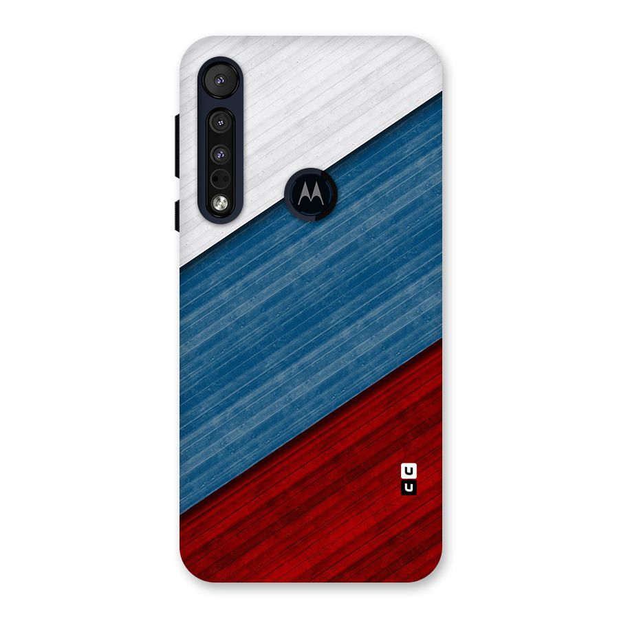 Slant Beautiful Stripe Back Case for Motorola One Macro