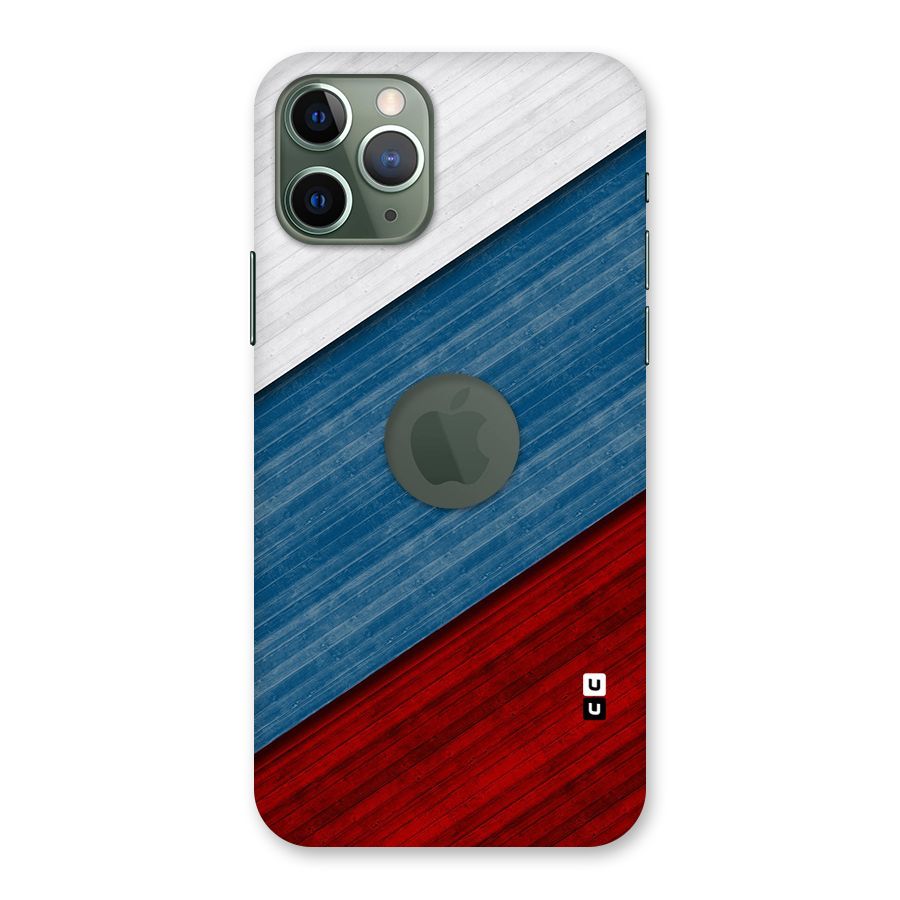 Slant Beautiful Stripe Back Case for iPhone 11 Pro Logo  Cut