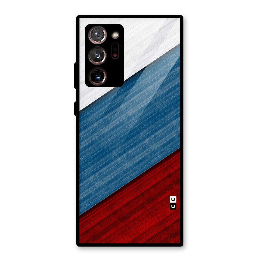 Slant Beautiful Stripe Glass Back Case for Galaxy Note 20 Ultra