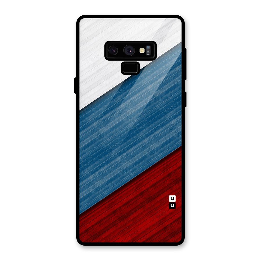 Slant Beautiful Stripe Glass Back Case for Galaxy Note 9