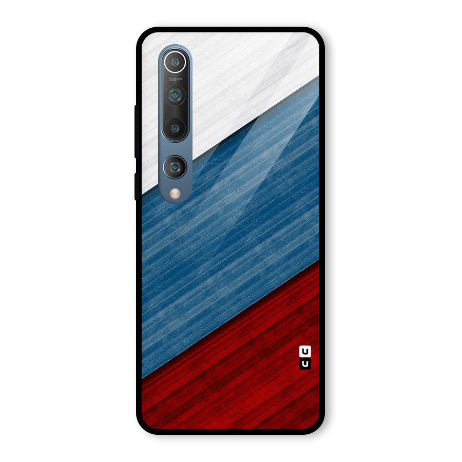 Slant Beautiful Stripe Glass Back Case for Mi 10