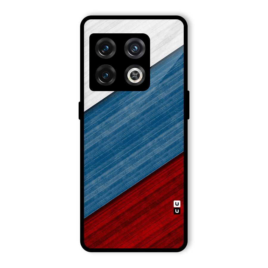 Slant Beautiful Stripe Glass Back Case for OnePlus 10 Pro 5G