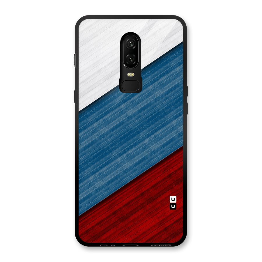 Slant Beautiful Stripe Glass Back Case for OnePlus 6