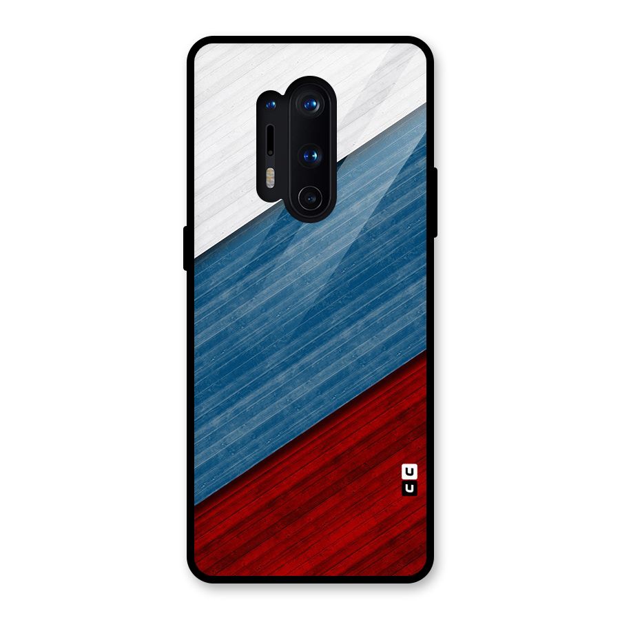 Slant Beautiful Stripe Glass Back Case for OnePlus 8 Pro