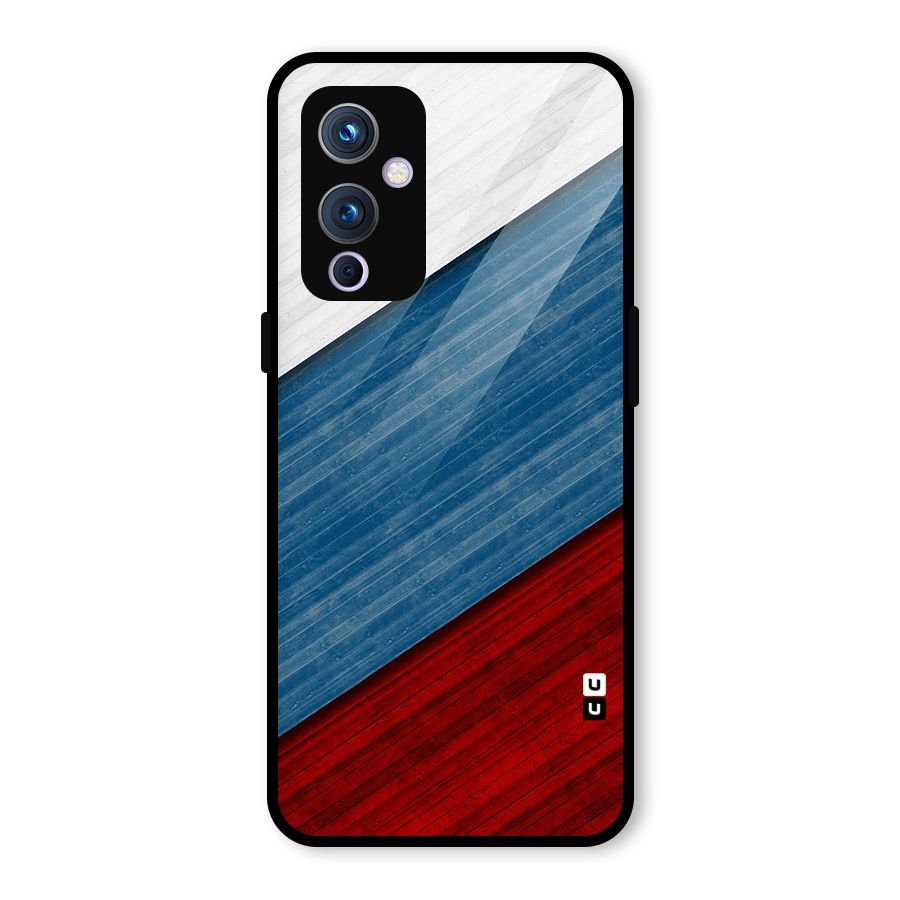 Slant Beautiful Stripe Glass Back Case for OnePlus 9