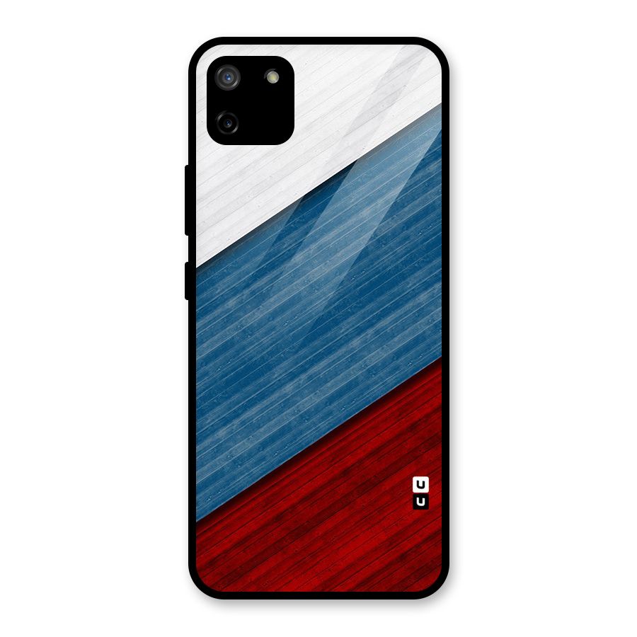 Slant Beautiful Stripe Glass Back Case for Realme C11