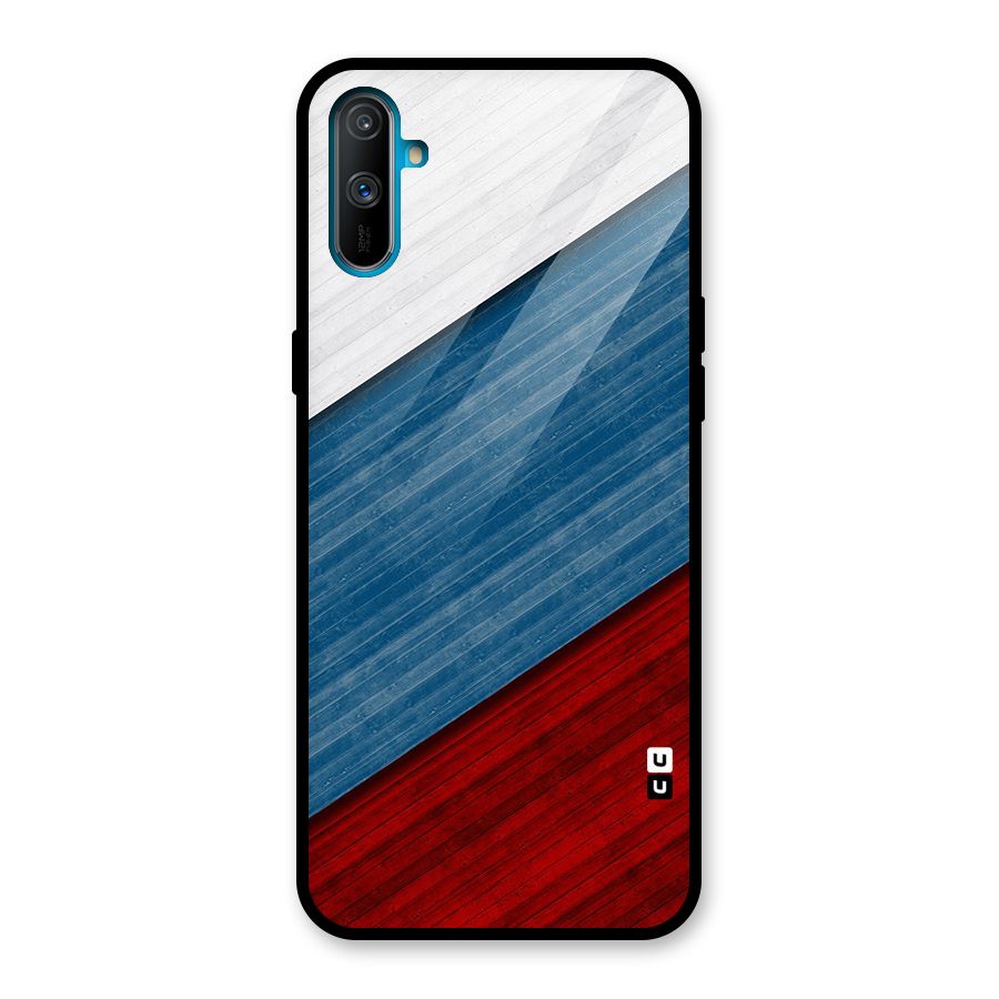 Slant Beautiful Stripe Glass Back Case for Realme C3