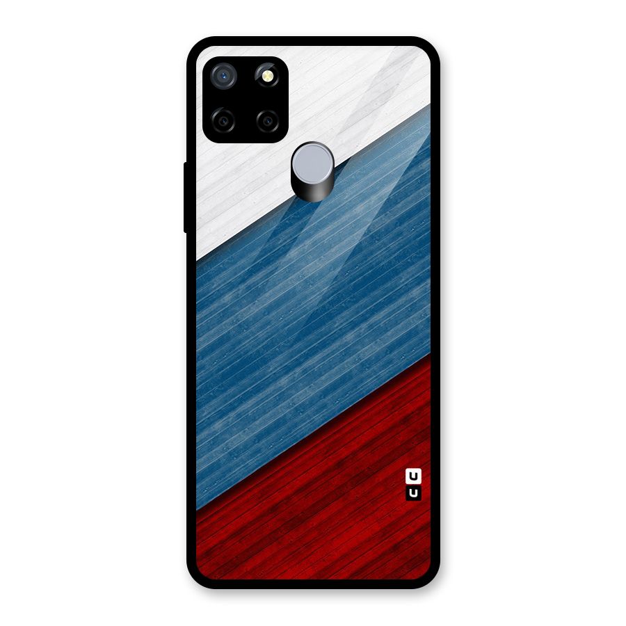 Slant Beautiful Stripe Glass Back Case for Realme Narzo 20