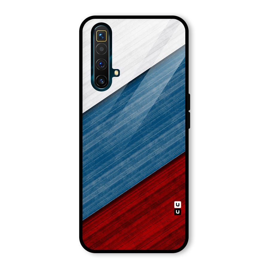 Slant Beautiful Stripe Glass Back Case for Realme X3