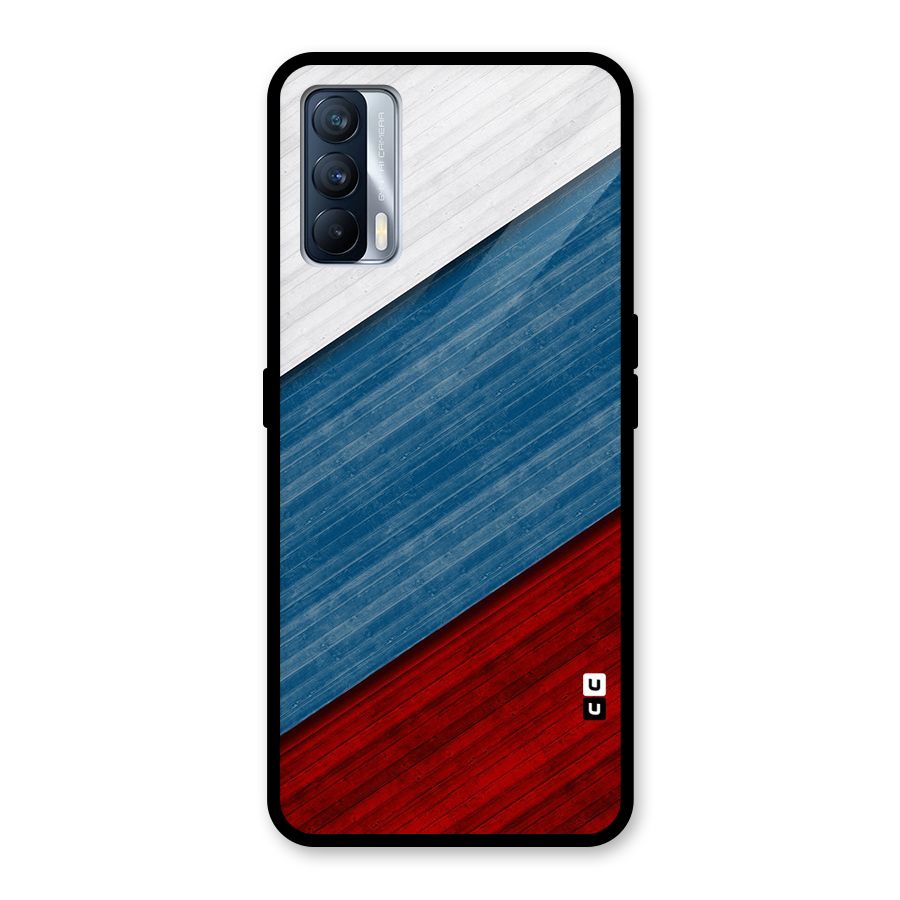 Slant Beautiful Stripe Glass Back Case for Realme X7
