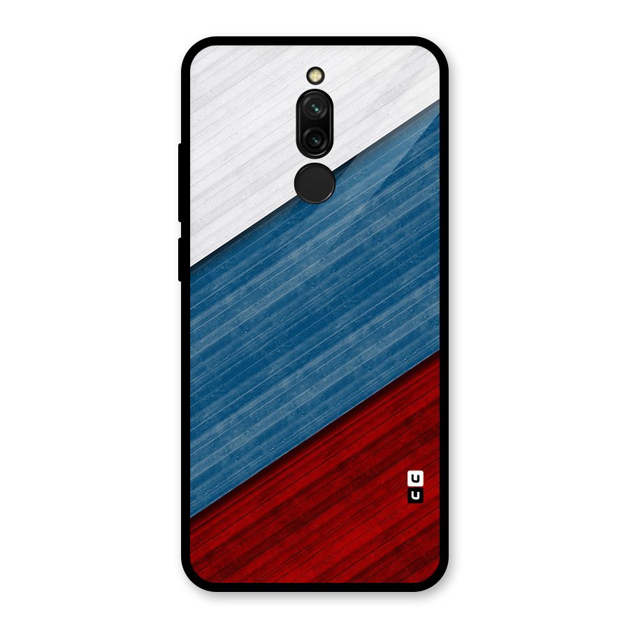 Slant Beautiful Stripe Glass Back Case for Redmi 8