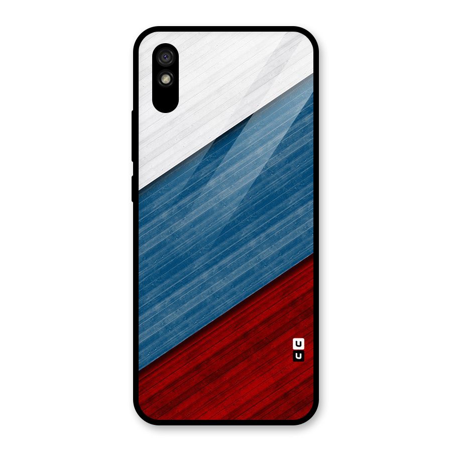 Slant Beautiful Stripe Glass Back Case for Redmi 9i