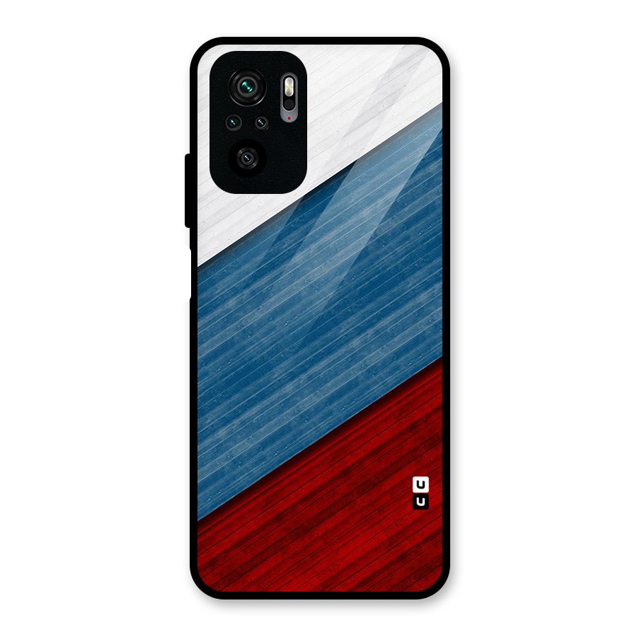 Slant Beautiful Stripe Glass Back Case for Redmi Note 10S