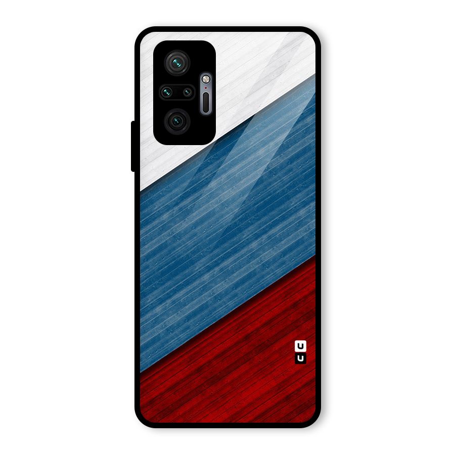 Slant Beautiful Stripe Glass Back Case for Redmi Note 10 Pro
