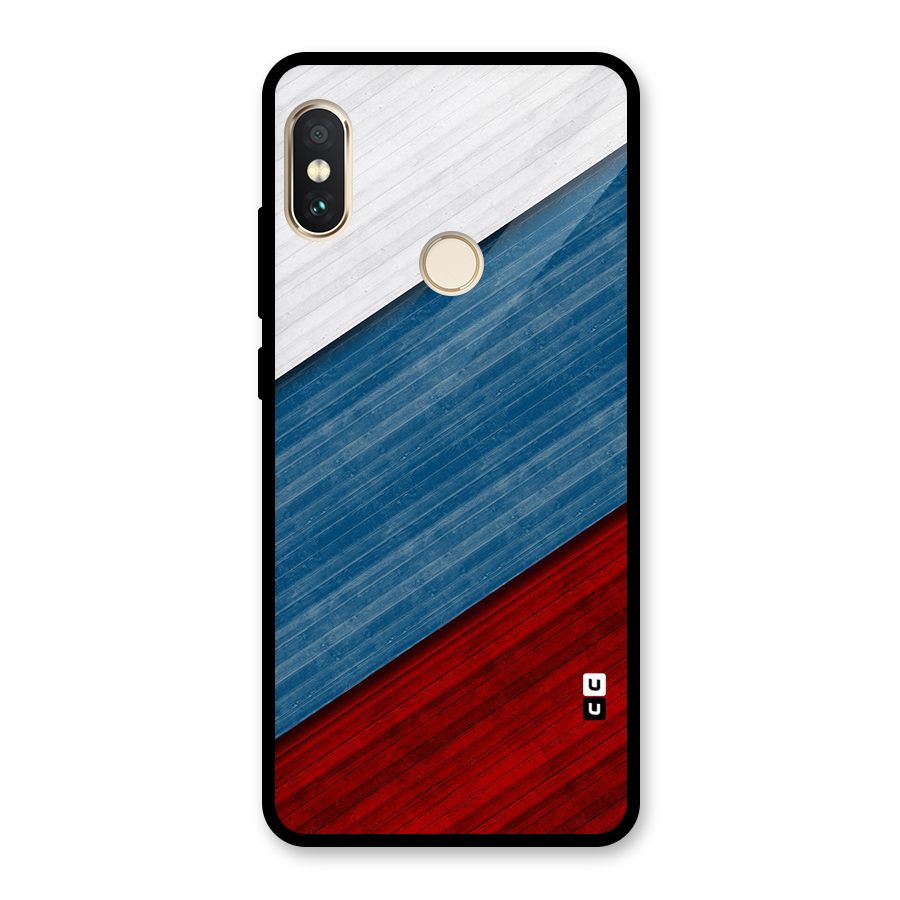 Slant Beautiful Stripe Glass Back Case for Redmi Note 5 Pro