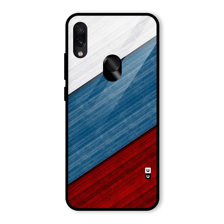 Slant Beautiful Stripe Glass Back Case for Redmi Note 7 Pro