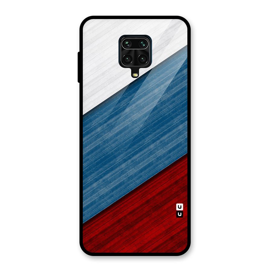 Slant Beautiful Stripe Glass Back Case for Redmi Note 9 Pro