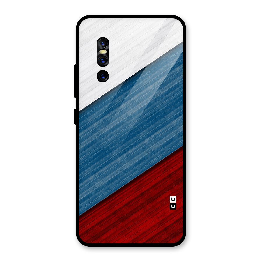 Slant Beautiful Stripe Glass Back Case for Vivo V15 Pro