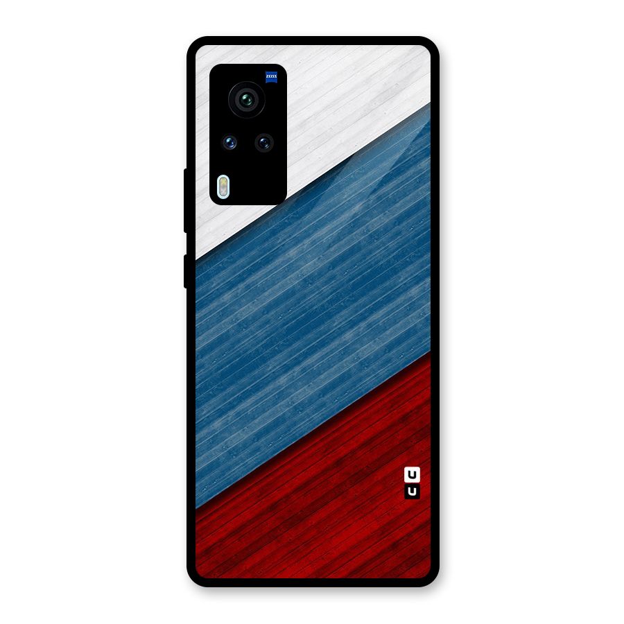 Slant Beautiful Stripe Glass Back Case for Vivo X60 Pro