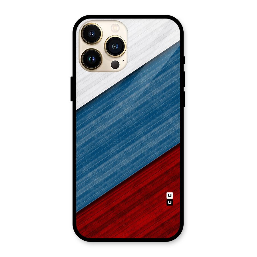 Slant Beautiful Stripe Glass Back Case for iPhone 13 Pro Max