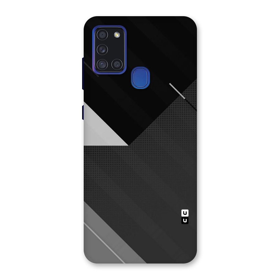 Slant Grey Back Case for Galaxy A21s